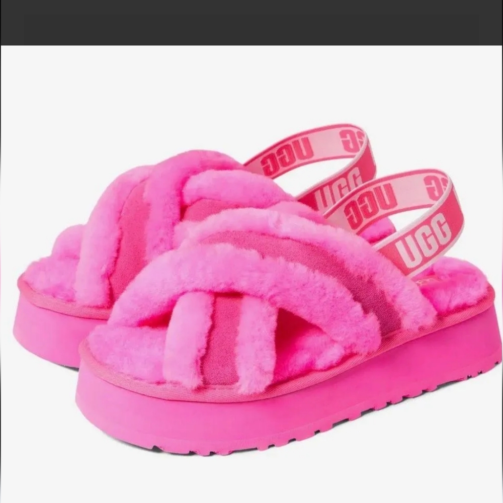 NWT hot pink UGG slippers